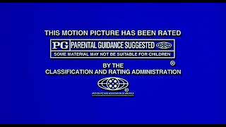 Moonray x2MPAA rating screen PGUSHampF 2001 Hyperheroes closing variant [upl. by Benny]