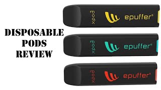 EPuffer Xpod Disposable Pods Review [upl. by Iuqcaj]