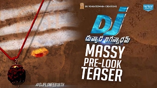 Allu Arjuns Dj Duvvada Jagannadham Massy PreLook Poster  Motion Teaser  DJFLON18th  Fane Made [upl. by Hans]