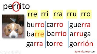 Silabas rra rre rri rro rru para niños palabras y oraciones [upl. by Salvador]