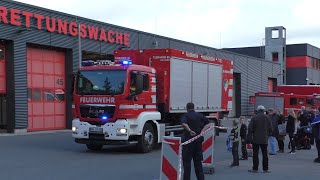 Gasalarm während Tag der offenen Tür  Alarmierung  Ausrücken Feuerwehr Neumünster [upl. by Dinin]