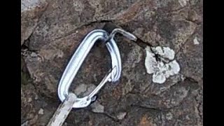 Knifeblade Piton Placement Tutorial on Loose Rockies Alpine Limestone [upl. by Berkin]