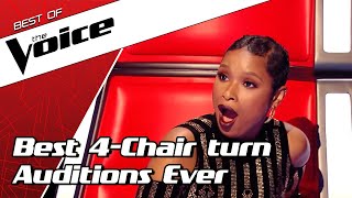 TOP 10  BEST ALL TURN Blind Auditions in The Voice [upl. by Hairas]