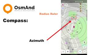 Radius Ruler tool for OsmAnd Android [upl. by Phelps]