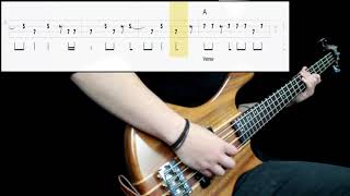 T Rex  20th Century Boy Bass Cover Play Along Tabs In Video [upl. by Frodi268]