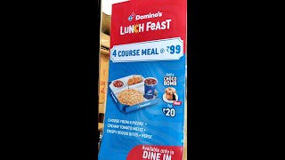 Dominos Meal  Dominos 4 Course Meal In Just 99 Rs  Dominos Pizza Offer [upl. by Ecirum]