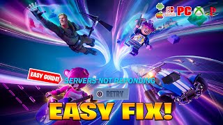 Why Fortnite Servers Is Down Log in How to fix Fortnite Update Servers Down Offline Chapter 5 [upl. by Niuq]