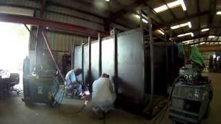 BampL Cremation  Crematory Manufacturing Steel Frame [upl. by Baerman]