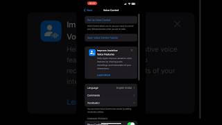 How to use voice control in iphone  iOS 180 latest update [upl. by Norabal]