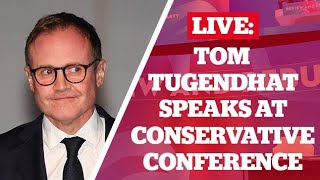 In full Tom Tugendhat Speaks At Tory Conference [upl. by Oniratac]