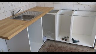 IKEA METOD montáž kuchyně svépomocí spodní skříňky  IKEA METOD selfhelp kitchen assembly [upl. by Akibma]