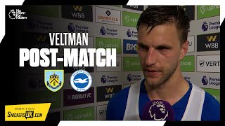 Veltman Weve Got Enough Fight For The RunIn  Burnley 1 Brighton 1 [upl. by Billi]