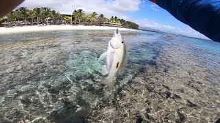 Ep15 Shore fishingcasting in Mauritius [upl. by Llenyr]