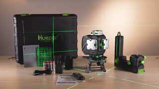 Huepar 4D Cross Line Laser Level S04CG Review [upl. by Romola]