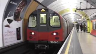 Metro de Londres  1996 Stock Jubilee Line  Arrêt à la station Green park [upl. by Madancy]