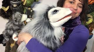 3119 Opossum Puppet Handpuppe by FOLKMANISPUPPETS [upl. by Rosenkranz16]