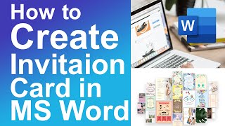 How to Create Invitation Card in Microsoft Word [upl. by Euqinommod910]