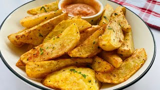 Air Fryer Potato Wedges Recipe  How To Make Air Fryer Potato Wedges  Terry’s Kitchen [upl. by Emylee]