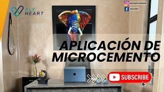 APLICACIÓN DE MICROCEMENTO EN MURO [upl. by Aremat]