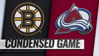 111418 Condensed Game Bruins  Avalanche [upl. by Vookles]