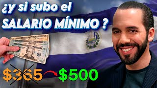 EL AUMENTO al SALARIO MÍNIMO está CERCA 💰 el plan económico de NAYIB BUKELE en El Salvador [upl. by Richers]