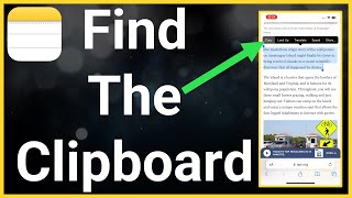 How To Find Clipboard On iPhone [upl. by Prader]