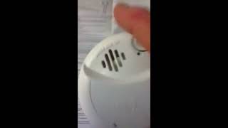 How to stop the Chirping First Alert Smoke Detector by installing battery correctly [upl. by Adair]