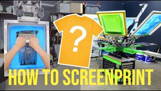 Screen Print Your Own TShirt Step by Step Tutorial [upl. by Tloh]