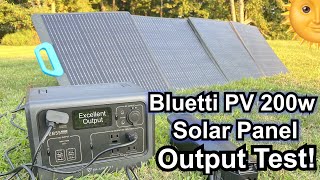 Bluetti PV200 200w Foldable Solar Panel Review  The Best performing portable solar panel [upl. by Palumbo]