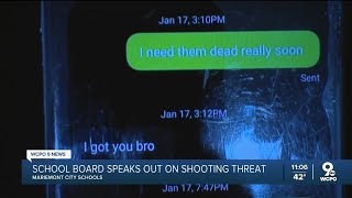 Mariemont City Schools Board of Education speaks out on shooting threat [upl. by Einneg]