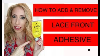 HOW TO ADD AND REMOVE ADHESIVE TO A WIG LACE FRONT  EASY METHOD [upl. by Spancake]