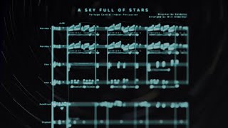 A Sky Full Of Stars by Coldplay \\\ for Marching Percussion Ensemble Score Follow [upl. by Mighell]