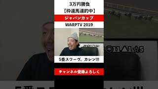 【馬連的中】ジャパンカップ 2019 スワーヴリチャード マーフィー騎手 東京競馬場 [upl. by Atteuqehs]