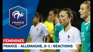 FranceAllemagne Féminine 01  premières réactions I FFF 2019 [upl. by Dnamron578]