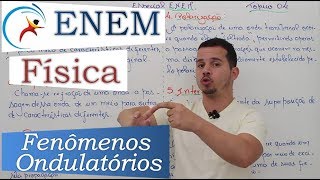 REVISÃO ENEM FÍSICA  Tópico 04 Fenômenos Ondulatórios [upl. by Dimitris]