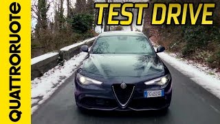 Nuova Alfa Romeo Giulia Veloce Turbo Diesel la prova in montagna  Quattroruote [upl. by Namwen]