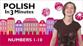 Learn Polish  Polish in 3 Minutes  Numbers 110 [upl. by Anayi819]