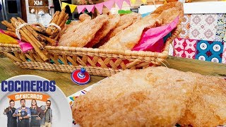 Receta Buñuelos de feria  Cocineros Mexicanos [upl. by Lirva821]