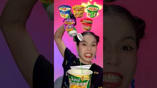 Color Ramen ASMR 🌈🍜 food mukbang asmr challenge [upl. by Llenna469]