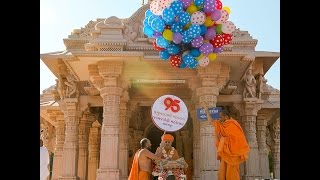 Morning Darshan  Pramukh Swami Maharajs 95 Janma Jayanti Celebration Sarangpur India [upl. by Kopans]