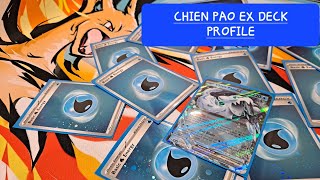 POKEMON TCG  CHIEN PAO EX DECK PROFILE  MARCH 2024 FORMAT [upl. by Pantin486]