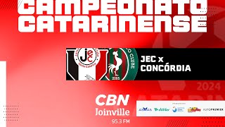 AO VIVO  JEC x Concórdia  Campeonato Catarinense 2024 [upl. by Enaasiali]