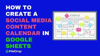 How to Create a Social Media Content Calendar in Google Sheets [upl. by Nonnek902]