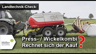 PÖTTINGER IMPRESS 155 VC PRO PressWickelkombination im Landwirtcom Praxistest  jetzt kaufen [upl. by Amalle476]