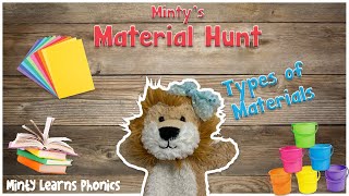 Types of Materials  Materials Hunt  Prep and Year 1  Minty Learns [upl. by Meredithe]