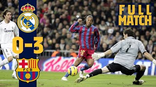 FULL MATCH Real Madrid 0  3 Barça 2005 RELIVE RONALDINHO’S GREATEST GAME AT FC BARCELONA [upl. by Babita]