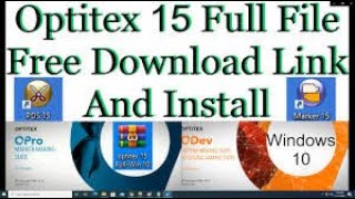 How to install optitex step by step in hindi [upl. by Nolyaw678]