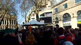 Welsh National Anthem Hen Wlad Fy Nhadau St Davids Day 2012 [upl. by Assiralk]