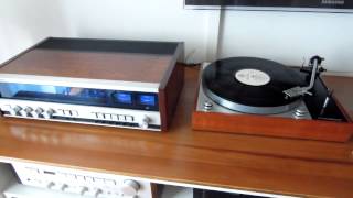 Tandberg TR 2025 Receiver Restored test  Thorens TD 150 II Stereo HiFi [upl. by Aglo651]