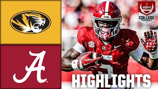 Missouri Tigers vs Alabama Crimson Tide  Full Game Highlights  ESPN College Football [upl. by Aysahc]